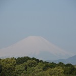 久々に見えた富士山はやっぱり白かった