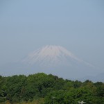 GW前、久しぶりに富士山が見えました