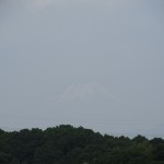 富士山に登山鉄道？今日はうっすらと見えていました。
