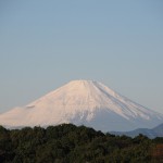 大雪の富士山