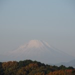 今日の富士山、朝と夕