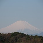 雪上がりの富士山と丹沢、箱根