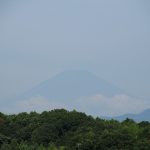 昨夜と今朝の富士山