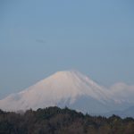 雪上がりの富士山
