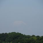 名残雪の富士山