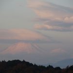 湘南国際マラソンの日の富士山