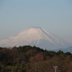 雪煙が去った富士山