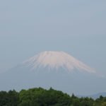 雨上がりで富士山が綺麗に見えました
