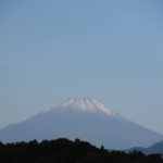 秋空に映える富士山